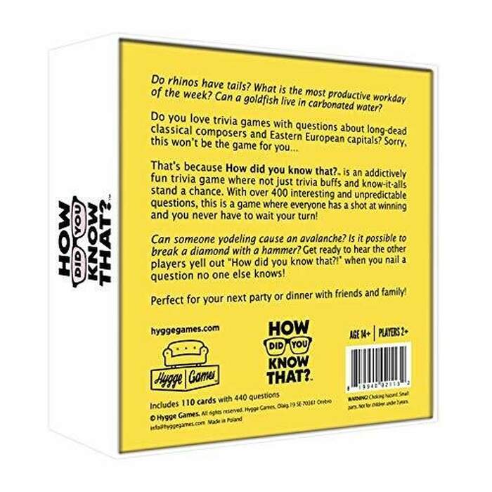 How Did You Know That? - Trivia Party Game