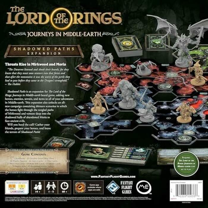 The Lord of the Rinds - Journeys in Middle Earth : Shadowed Paths Expansion Card Game