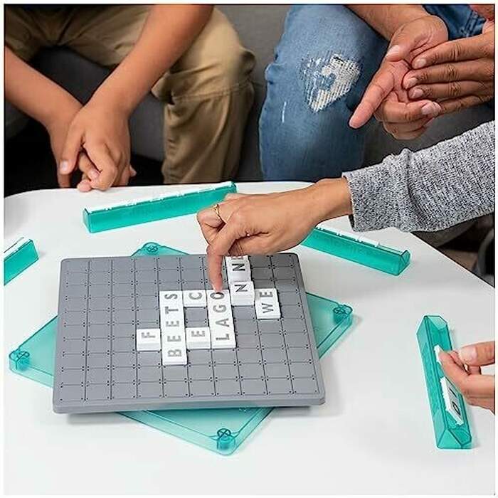 Upwords, the Game of Quick Stacking & Word Hacking with Stackable Letter Tiles, 2022 Edition