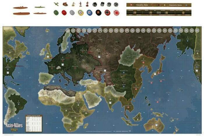 Axis and Allies 1941 Board Game