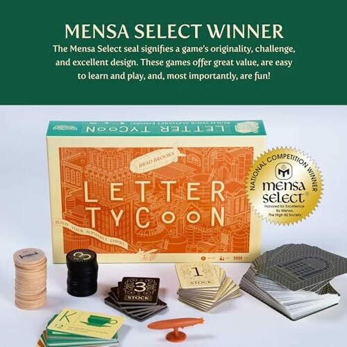 Letter Tycoon | Family Game | 2-5 Players