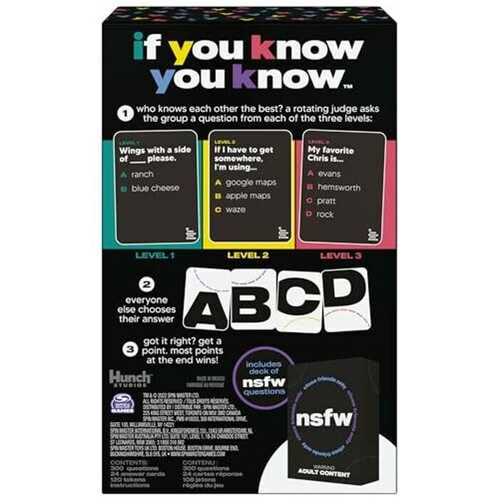 If You Know You Know - The Question Card Game for Friends, Couples, & Family
