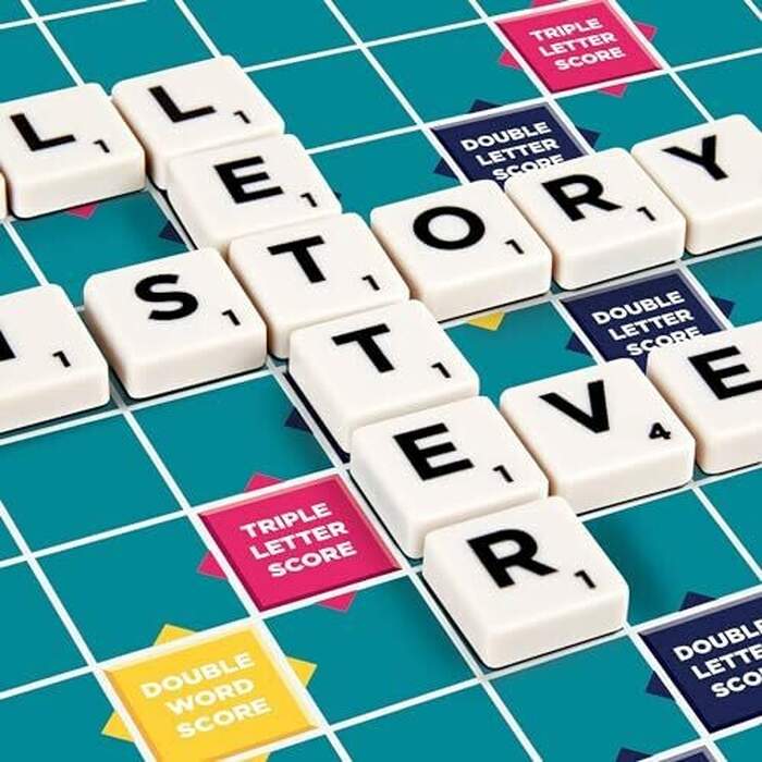 Scrabble Crossword Board Game, for 2 to 4 Players, Ages 10 Years & Older