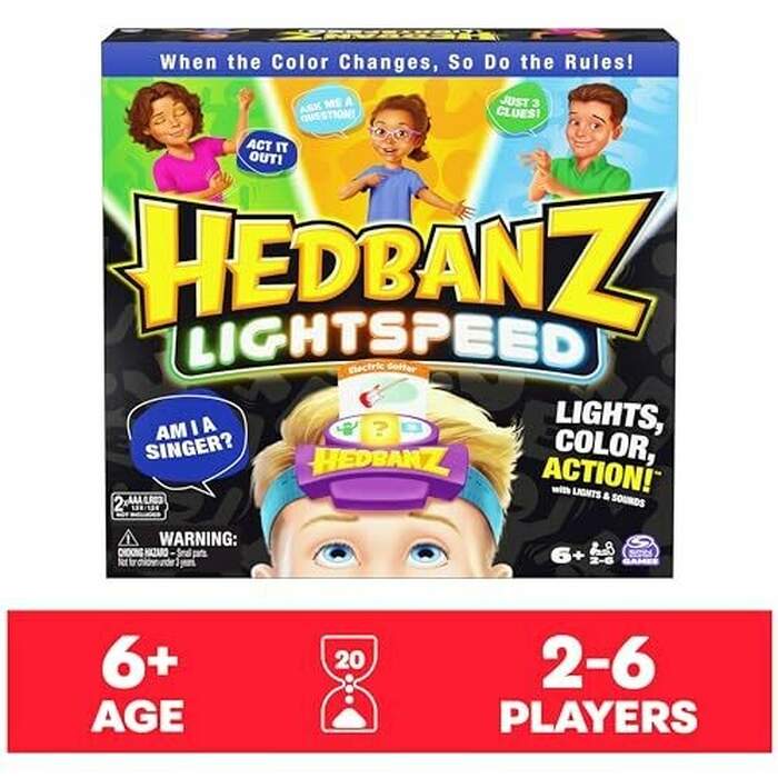 Hedbanz Lightspeed Game with Lights and Sounds - Family Games
