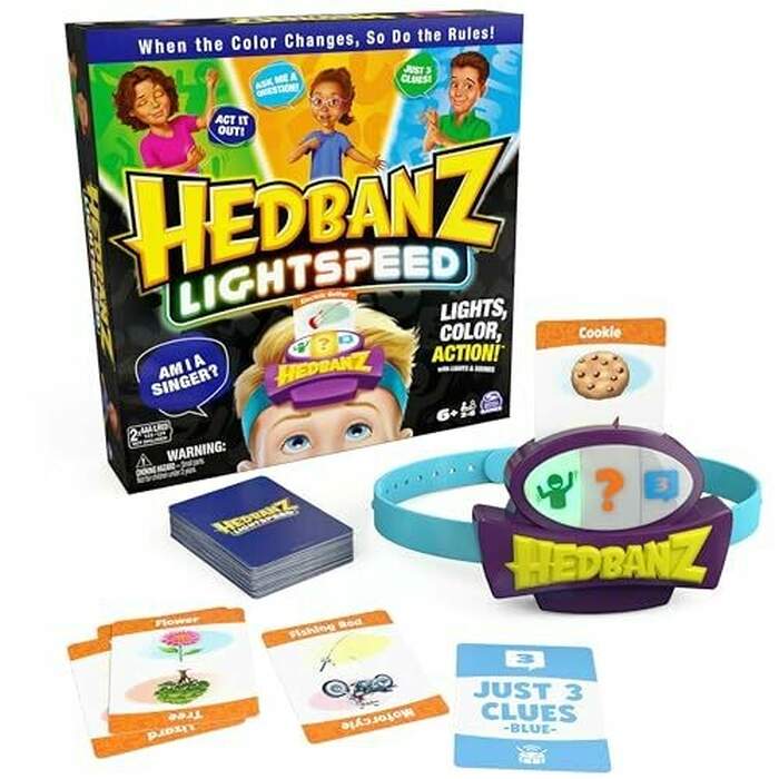 Hedbanz Lightspeed Game with Lights and Sounds - Family Games
