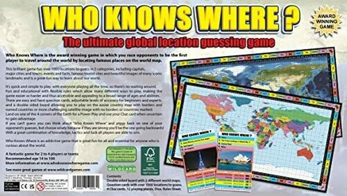 Who Knows Where? - the Global Location Guessing Board Game