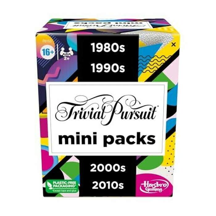 Trivial Pursuit Mini Packs Multipack - Includes 4 Games with 4 Decades