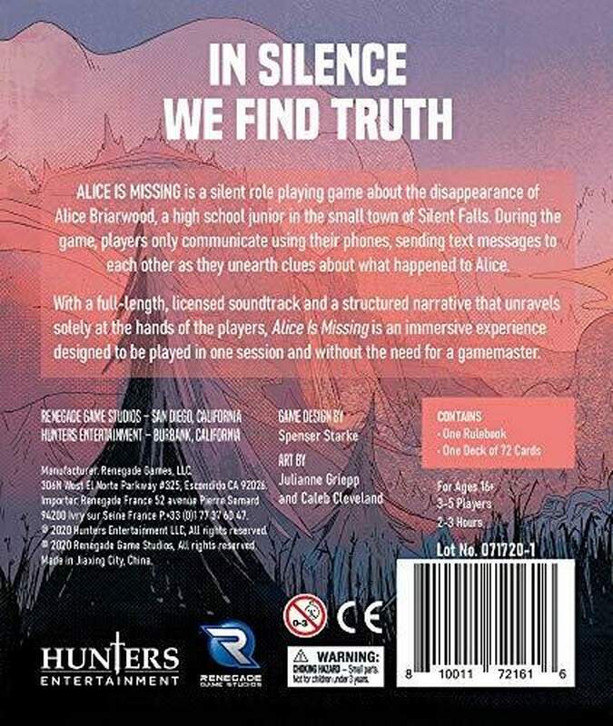 Renegade Game Studios - Alice Is Missing RPG Card Game