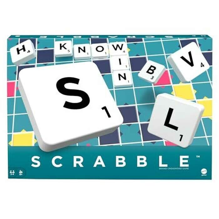 Scrabble Crossword Board Game, for 2 to 4 Players, Ages 10 Years & Older