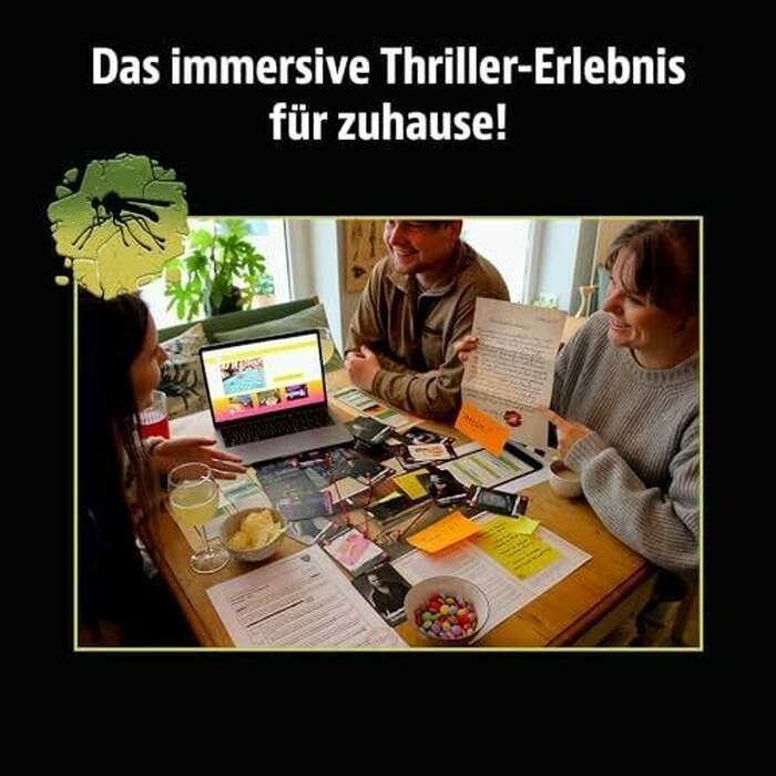 Mosquito, Immersive Thriller Experience, Crime Game for 1-6 Players From 14 Years