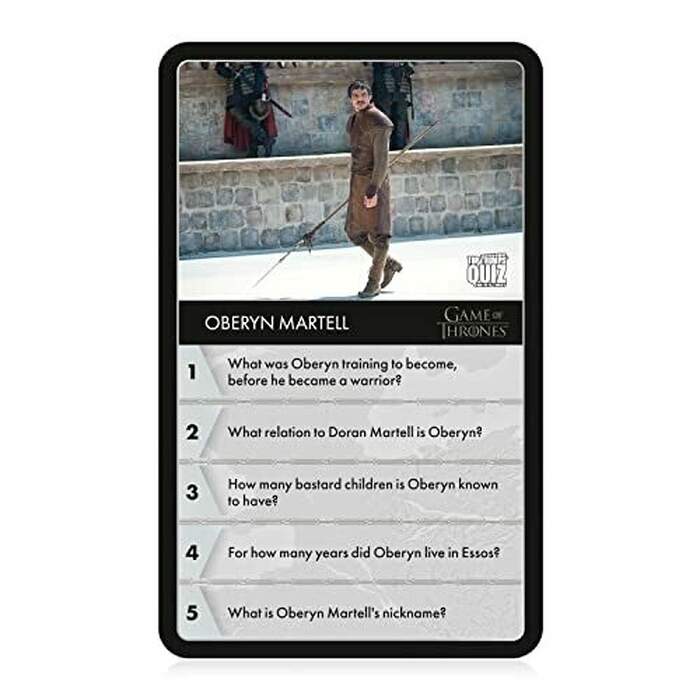 Top Trumps Game of Thrones: Quiz Trivia Game