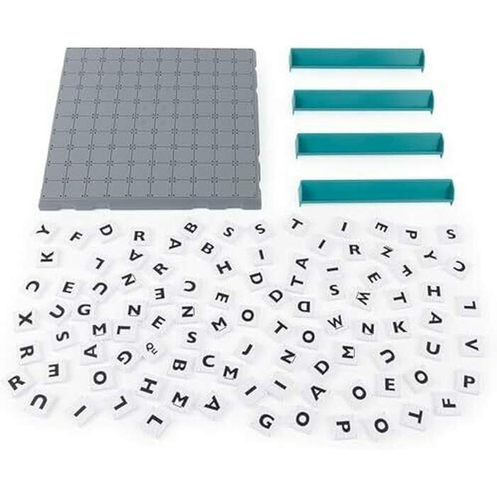 Upwords, the Game of Quick Stacking & Word Hacking with Stackable Letter Tiles, 2022 Edition