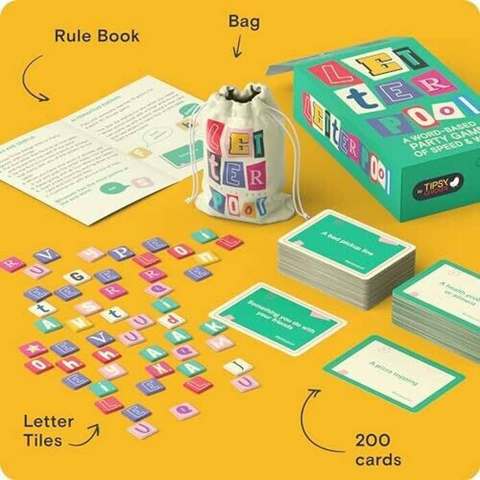 Letterpool: Fast Thinking Fun Party Word Game for Adults & Teens