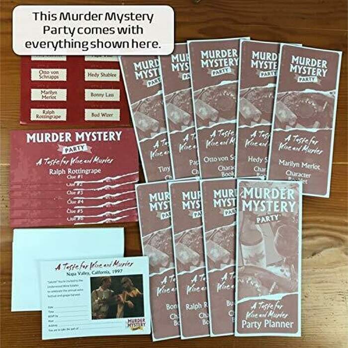 Murder Mystery Party Games - A Taste for Wine and Murder