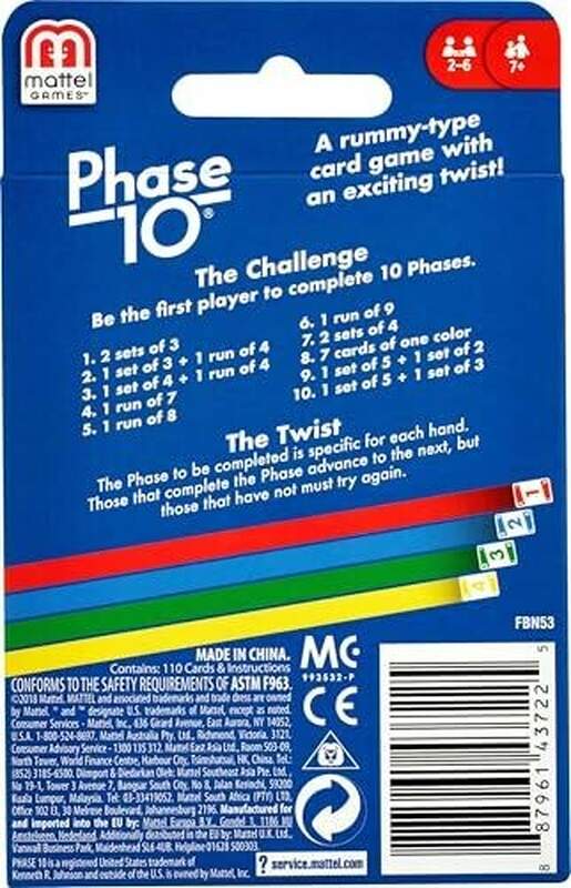 Phase 10 Card Game
