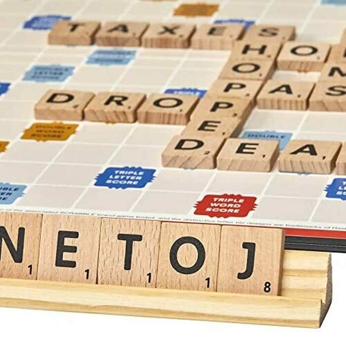 Scrabble Board Game, Classic Word Game for Kids Ages 8 and Up