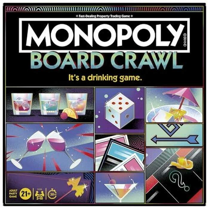 Monopoly Board Crawl Game | Official Monopoly Drinking Game for Adults Only