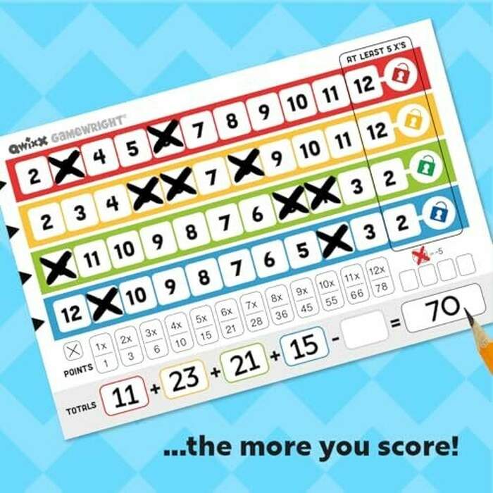 Qwixx Dice Game