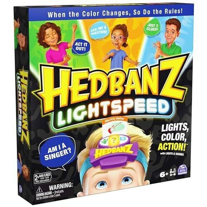 Hedbanz Lightspeed Game with Lights and Sounds - Family Games
