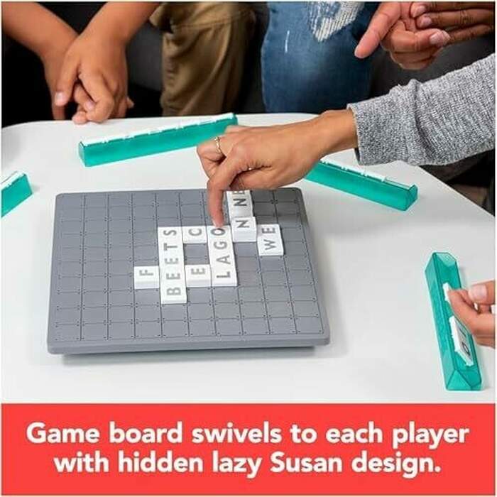 Upwords, the Game of Quick Stacking & Word Hacking with Stackable Letter Tiles, 2022 Edition