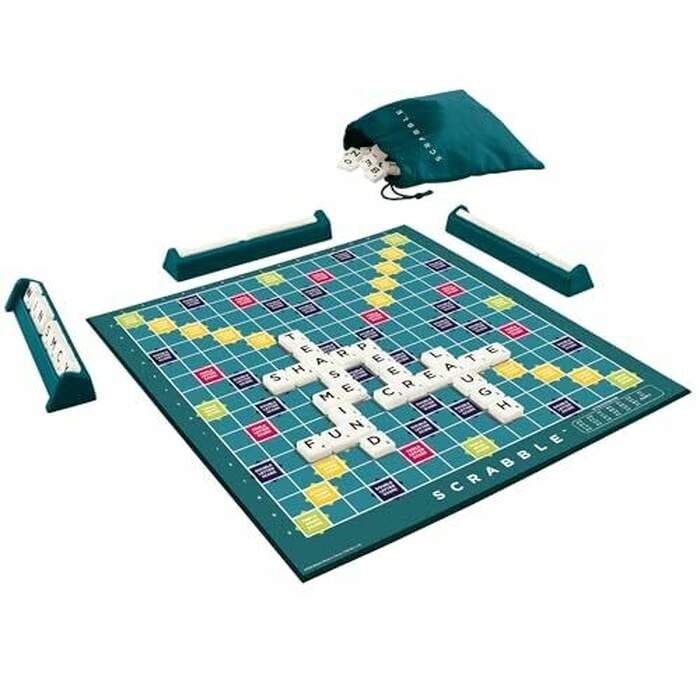 Scrabble Crossword Board Game, for 2 to 4 Players, Ages 10 Years & Older