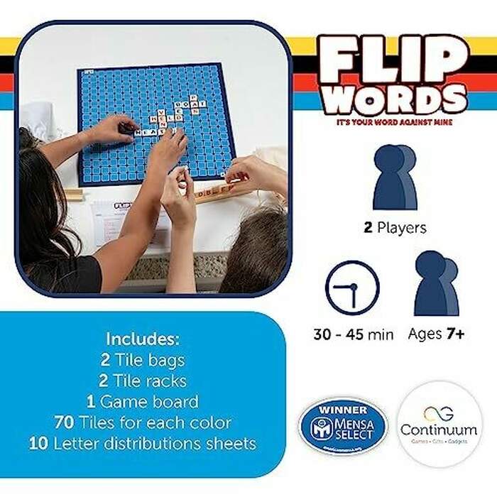 Flip Words - Fun Exciting New Twist on Classic Word Board Games
