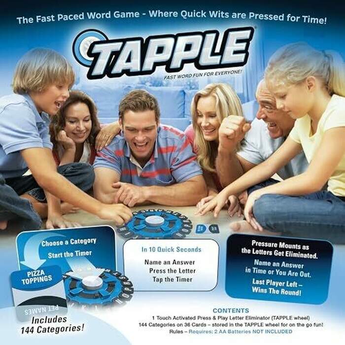 Tapple Board Game | 2-10 Players | 30 Mins | Ages 8+