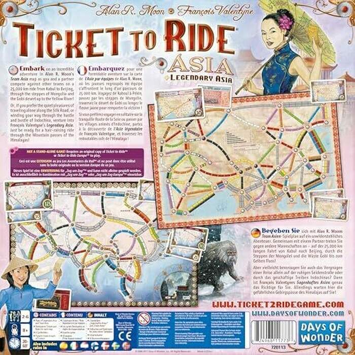 Ticket to Ride Asia: Map Collection- Volume 1