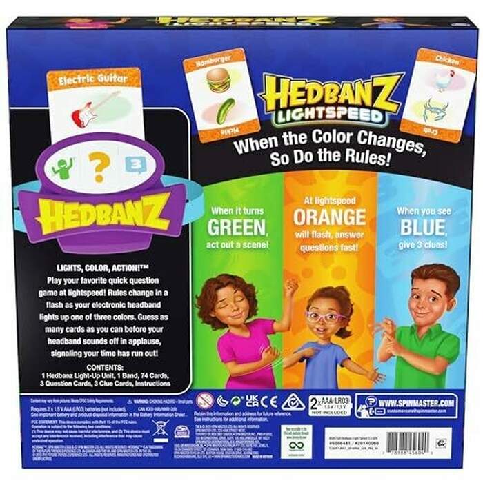 Hedbanz Lightspeed Game with Lights and Sounds - Family Games